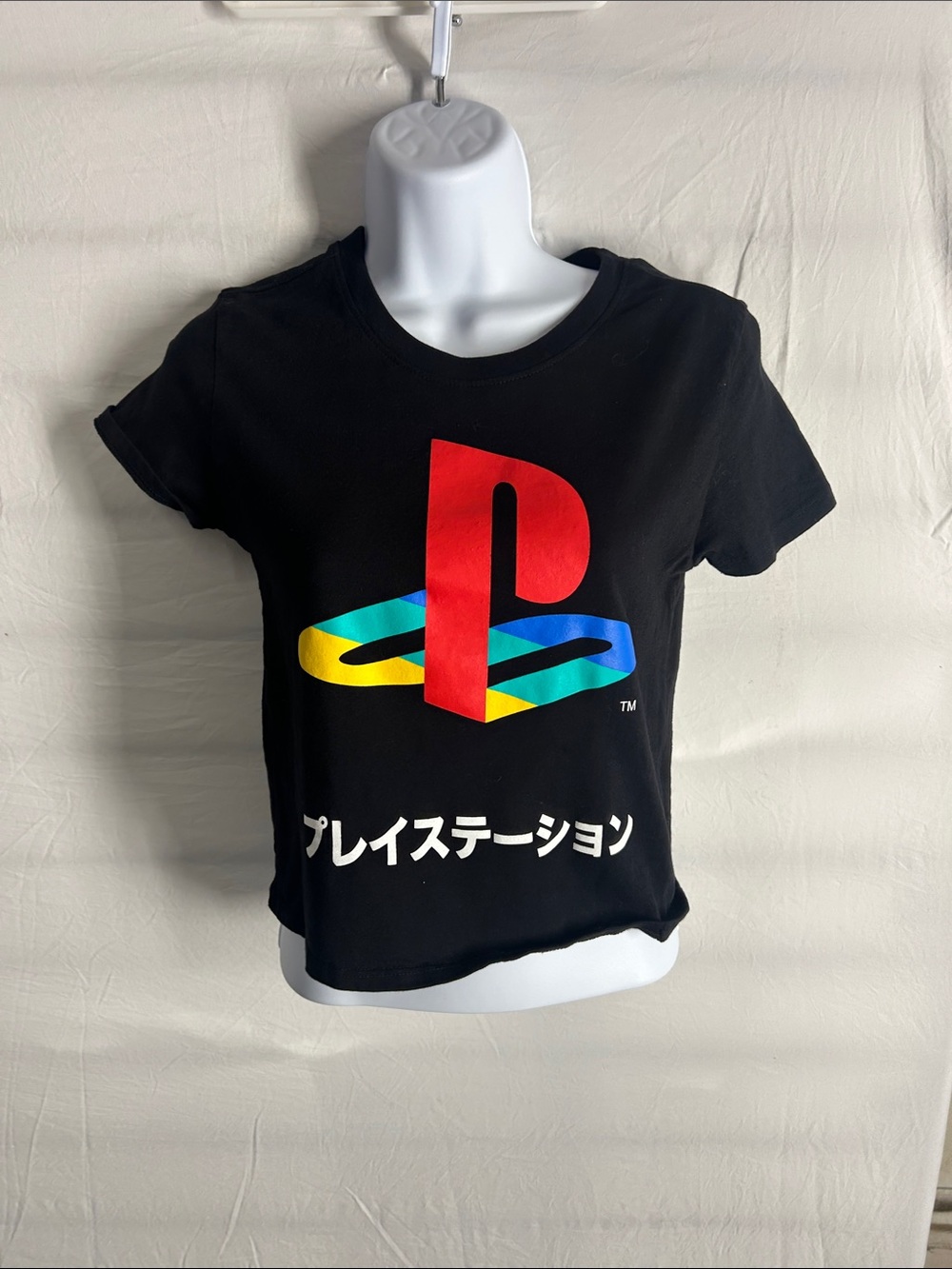 Sony Black Tee with Multicolor PlayStation Logo